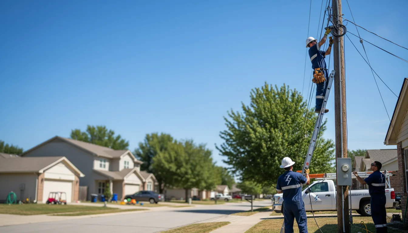 Residential electrician providing installation services in Wishek, ND